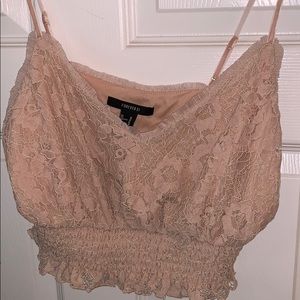 Forever 21 Tops - Light pink cropped shirt. Forever 21 Tops - Light pink cropped shirt.